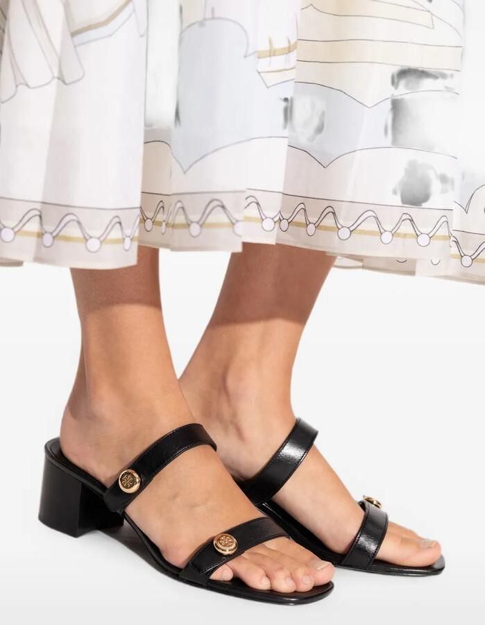 Tory Burch Romy City sandalen met hak Zwart - Foto 3