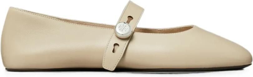 Tory Burch Romy Mary Jane ballerina's Beige