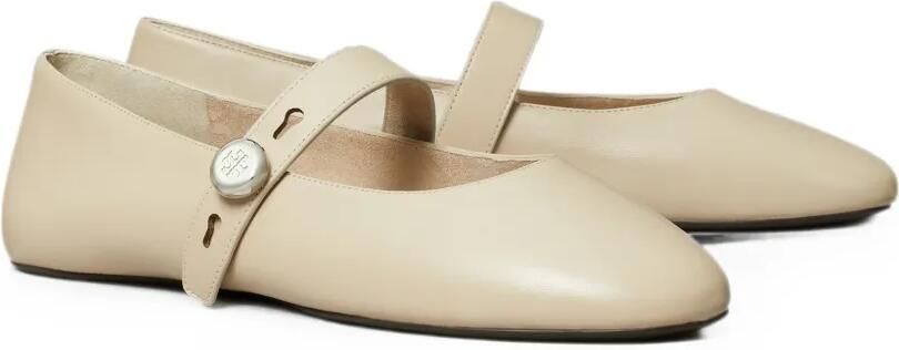 Tory Burch Romy Mary Jane ballerina's Beige - Foto 4