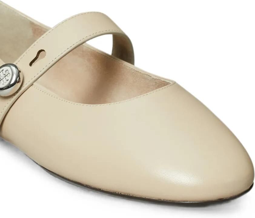 Tory Burch Romy Mary Jane ballerina's Beige - Foto 2