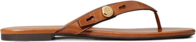 Tory Burch Romy platte sandalen Bruin