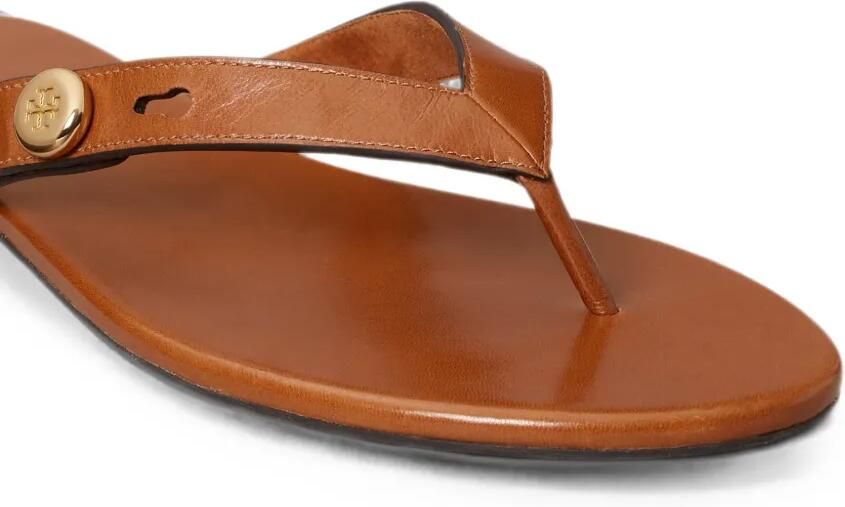 Tory Burch Romy platte sandalen Bruin - Foto 2