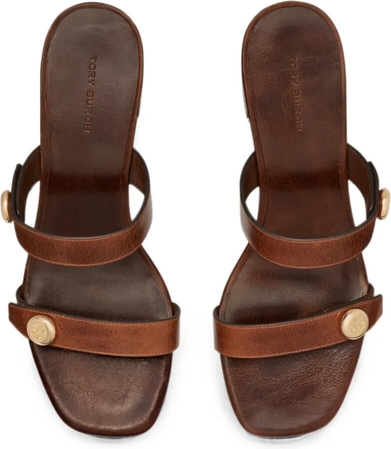 Tory Burch Romy sandalen met logo-knoop Bruin - Foto 3