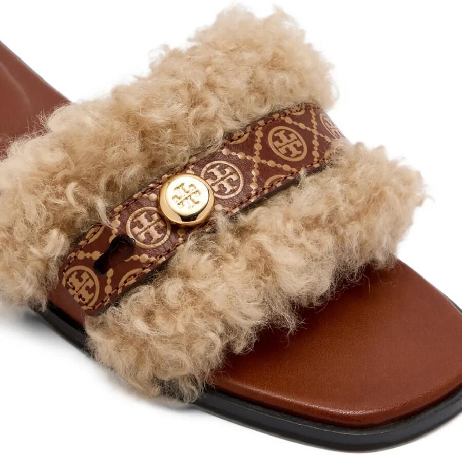Tory Burch Romy shearling slides Beige - Foto 2