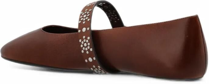 Tory Burch Romy Stud ballet flats Bruin - Foto 5