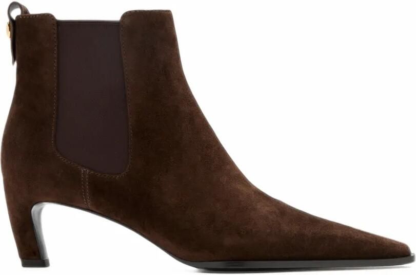 Tory Burch Romy suède Chelsea laarzen Bruin