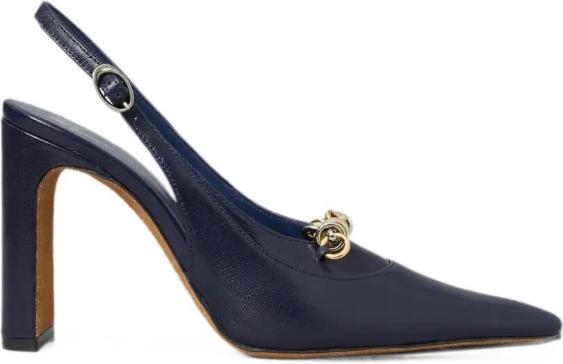 Tory Burch Runway 95 mm slingback sneakers met ketting Blauw