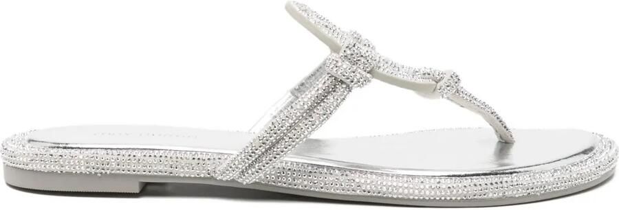 Tory Burch Sandalen verfraaid met kristallen Zilver - Foto 1