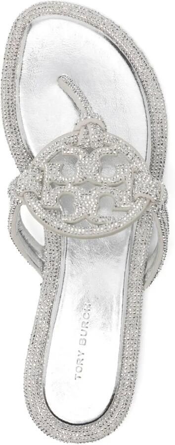 Tory Burch Sandalen verfraaid met kristallen Zilver - Foto 2