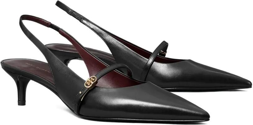 Tory Burch Slingback schoenen met dubbele T-gesp Zwart - Foto 4