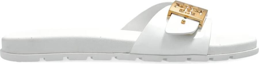 Tory Burch Slippers met gesp Wit