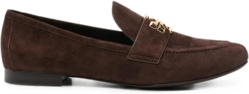 Tory Burch Suède loafers Bruin