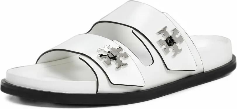 Tory Burch T Lock Sport slides Wit
