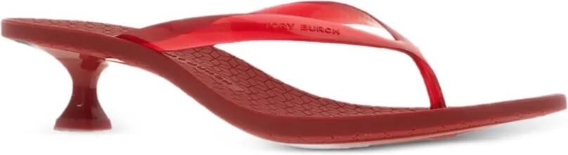 Tory Burch Teenslippers met hak Rood - Foto 2