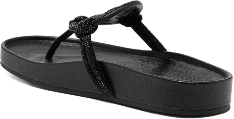 Tory Burch Verfraaide sandalen Zwart - Foto 1