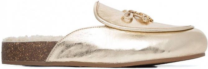 Tory Burch Lammy muiltjes Goud - Schoenen.nl