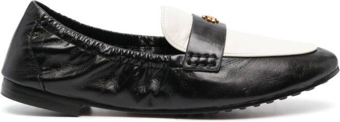 Tory Burch Ballet leren loafers Zwart