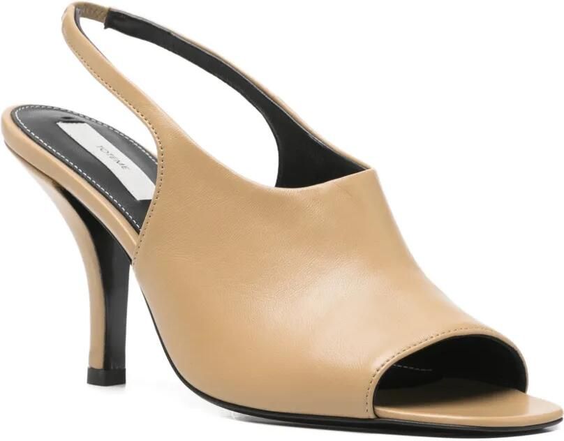 TOTEME Contour nappa slingback sandalen Beige - Foto 3