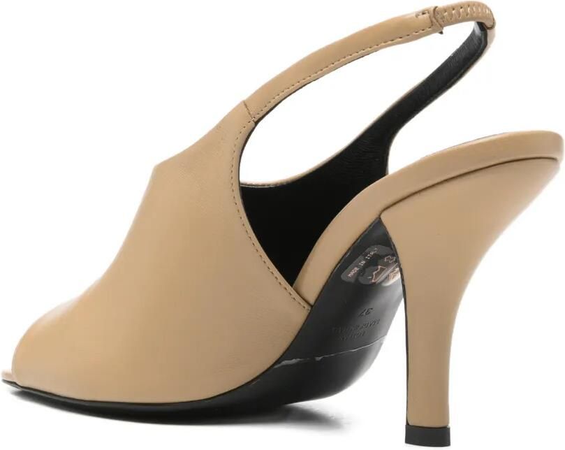 TOTEME Contour nappa slingback sandalen Beige - Foto 2