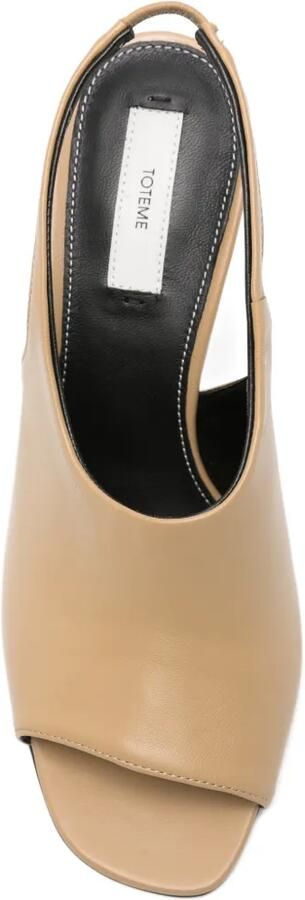 TOTEME Contour nappa slingback sandalen Beige - Foto 4