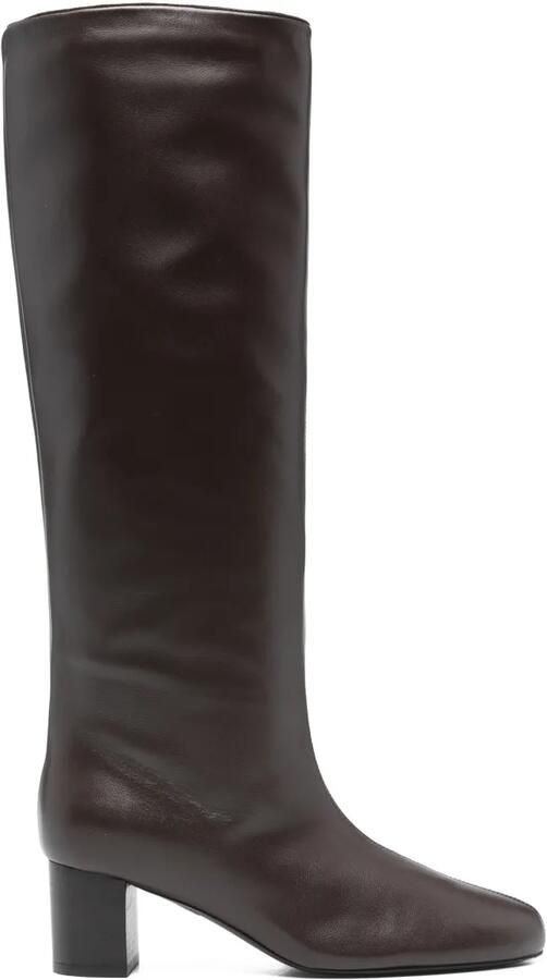 TOTEME Downtown nappa knielaarzen Bruin