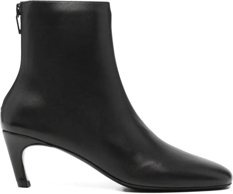 TOTEME Enkellaarzen met stilettohak Zwart