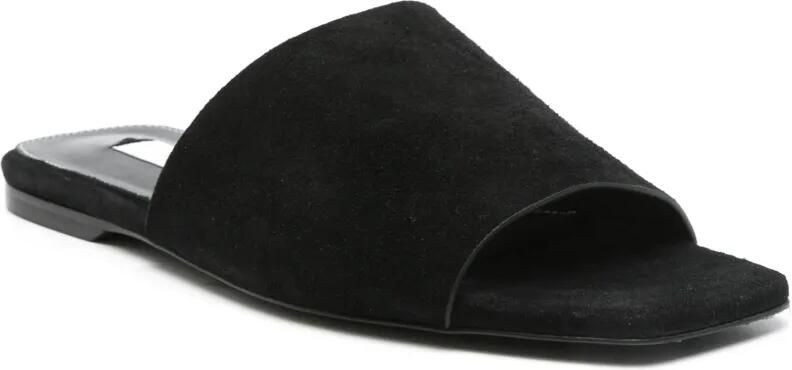 TOTEME Fluwelen leren sandalen Zwart - Foto 3