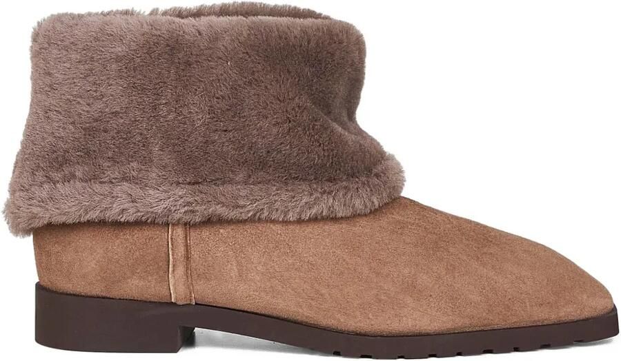 TOTEME Laarzen met lammy cuffs Bruin