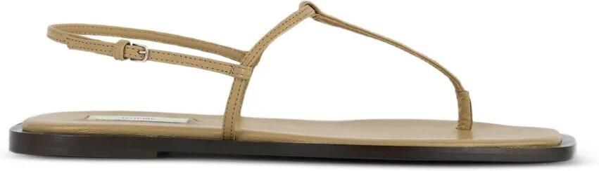 TOTEME Leren sandalen Beige