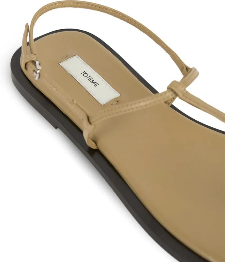 TOTEME Leren sandalen Beige - Foto 3