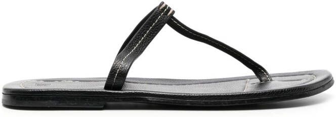 TOTEME Leren sandalen Zwart