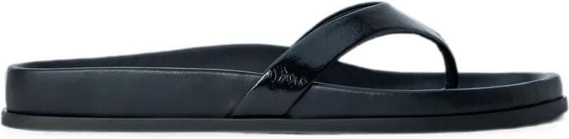 TOTEME Leren sandalen Zwart