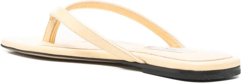 TOTEME Naplack teenslippers Beige - Foto 3