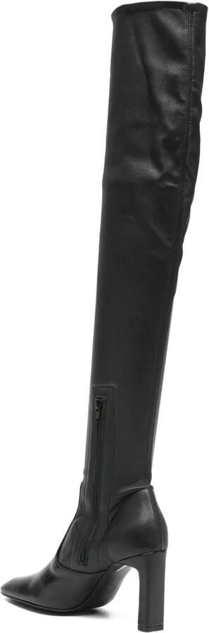 TOTEME Nappa leren overknee laarzen Zwart - Foto 3
