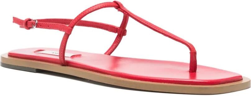TOTEME Nappa sandalen met T-bandje Rood - Foto 4