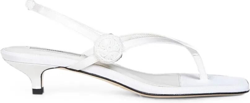 TOTEME Sandalen met gehaakte applicatie Wit