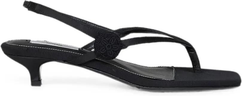 TOTEME Sandalen met gehaakte applicatie Zwart