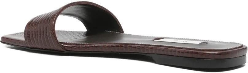 TOTEME Sandalen met hagedissen-reliëf Bruin - Foto 3