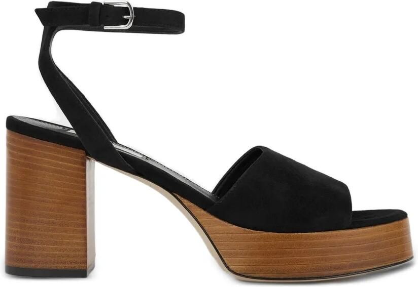 TOTEME Sandalen met plateauzool Zwart