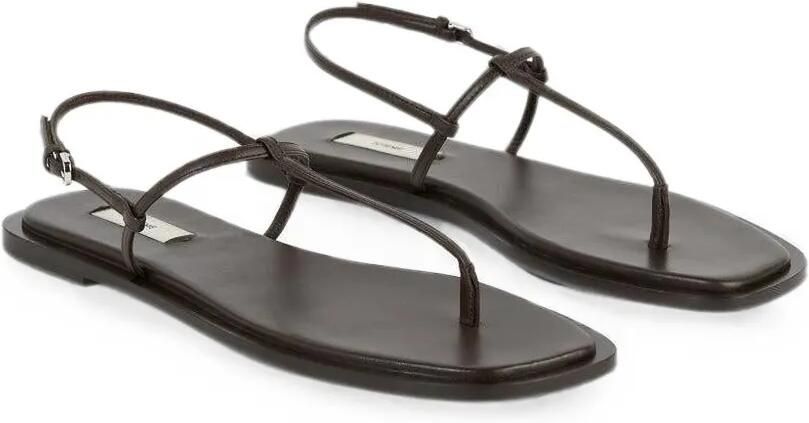 TOTEME Sandalen met T-bandje Bruin