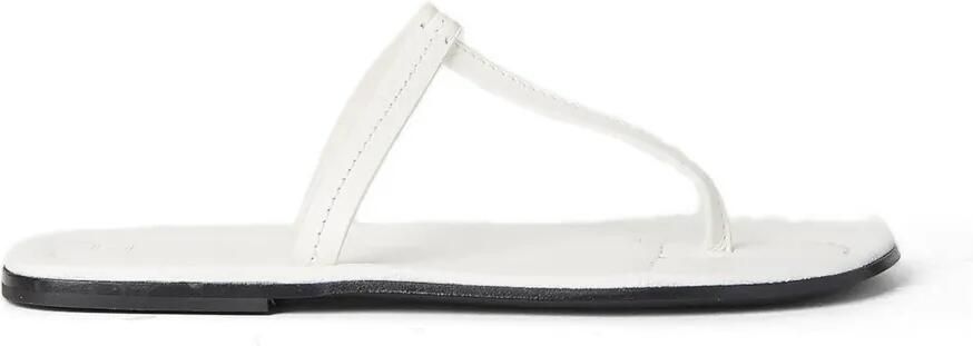 TOTEME Sandalen met T-bandje en vierkante neus Wit