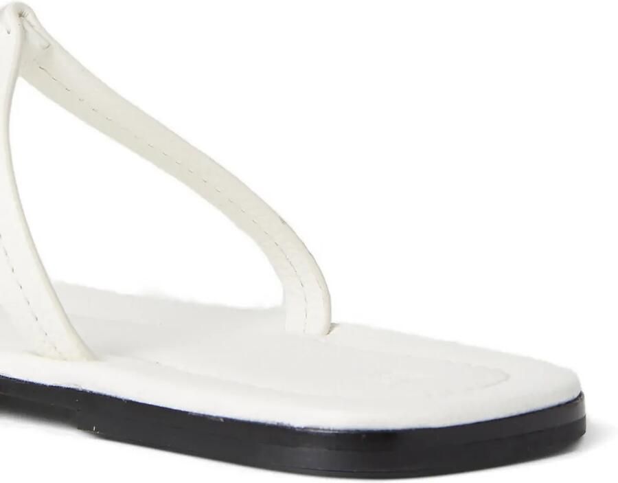 TOTEME Sandalen met T-bandje en vierkante neus Wit - Foto 2