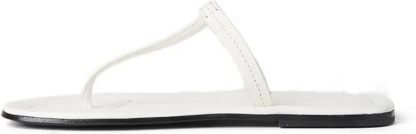 TOTEME Sandalen met T-bandje en vierkante neus Wit - Foto 4
