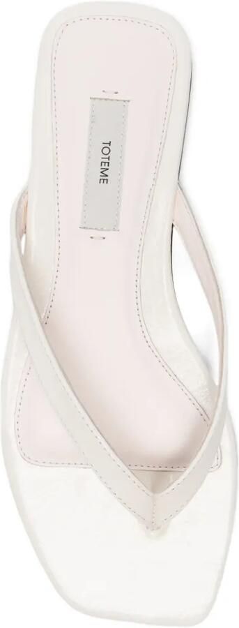 TOTEME Sandalen met vierkante neus Wit - Foto 2