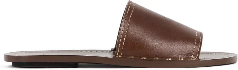 TOTEME Slippers met studs Bruin