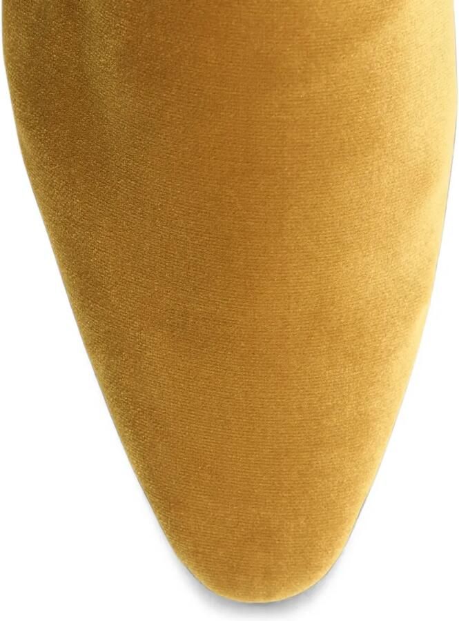 TOTEME Venetian fluwelen slippers Geel - Foto 2