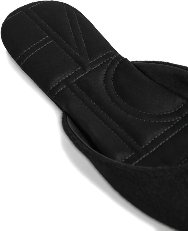 TOTEME Wollen slippers Zwart - Foto 3