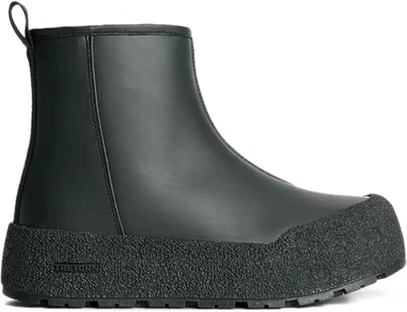 Tretorn Anchor M waterdichte regenlaarzen met zool met textuur Zwart
