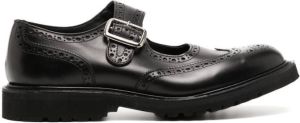 Tricker's Loafers met brogue-detail Zwart