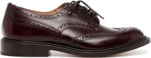 Tricker's Leren loafers Rood